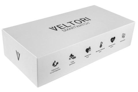 Smartwatch Damski VELTORI VT320-1 Złota Bransoleta + Różowy Pasek Silikonowy