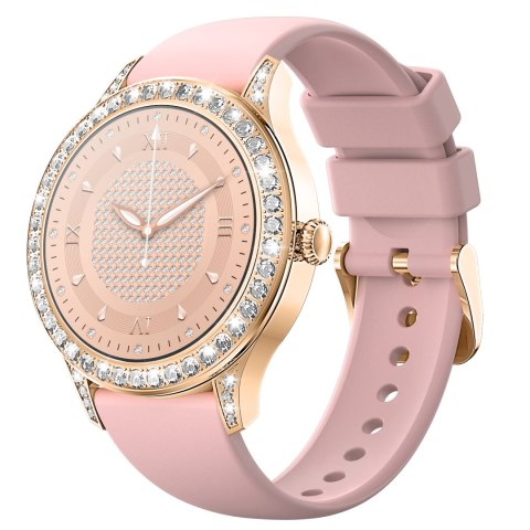 Smartwatch Damski VELTORI VT360-1 Różowy Pasek Silikonowy