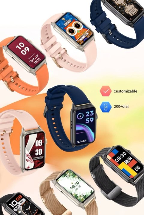 Smartwatch Damski RUBICON RNCF06 Black/Dark Blue SMARUB220