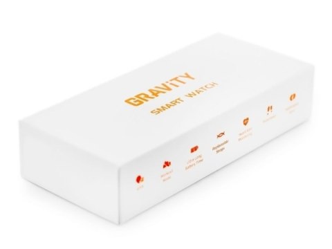 Smartwatch Gravity Czarny 2 Paski GT17-7