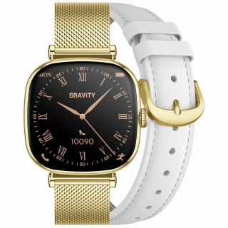 Smartwatch Gravity Złoty Bransoleta + Pasek GT32-2