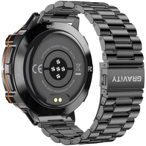 Smartwatch Gravity Czarny Pasek + Bransoleta GT42-1