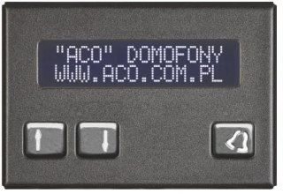 ACO CDN-230E ST (W) Elektroniczny spis lokatorów stal