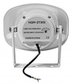 GŁOŚNIK TUBOWY HQM-ZT301 30W 100V BIAŁY