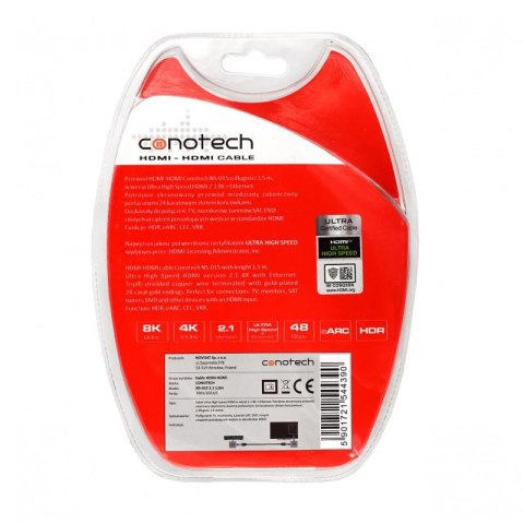 Kabel Hdmi Conotech NS-015 8K ver. 2.1 - 1,5m