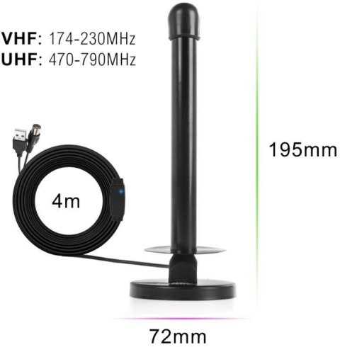 Antena magnetyczna DVB-T2 Spacetronik Hook