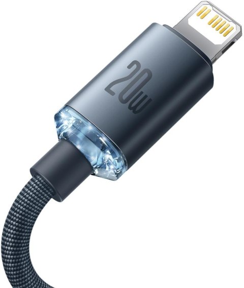 KABEL USB-C / Lightning iPhone Baseus Crystal CAJY000201 1.2m 20W OPLOT PREMIUM