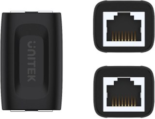 Adapter Unitek RJ45 (F) - RJ45 (F) Cat.6 1Gbps | Przedłużka sieciowa RJ45, Łącznik
