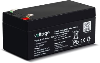 Akumulator AGM Voltage 12V 3,5Ah VE12-3.5 (Żywotność 6-9 lat)