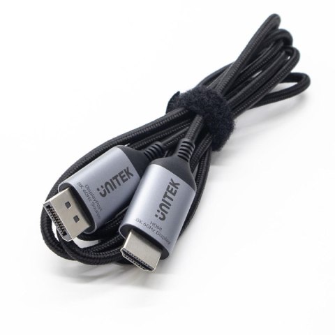 Kabel DisplayPort Unitek 1.4 do HDMI 2.1, 8K, 1,8m