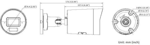 KAMERA IP HIKVISION DS-2CD2043G2-LI2U(2.8mm)(BLACK) PL