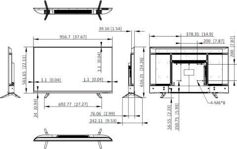 Monitor Hikvision DS-D5043U3-1V0S