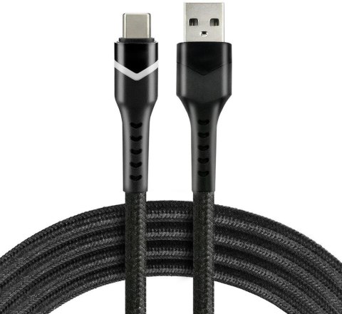 KABEL USB-A / USB-C RGB LED everActive CBB-1CBR 100cm 3A