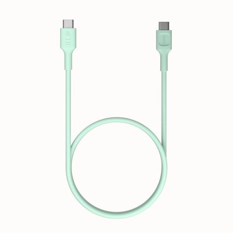 KABEL USB-C / USB-C Greencell PowerFlex 120cm PD 100W zielony silikonowy