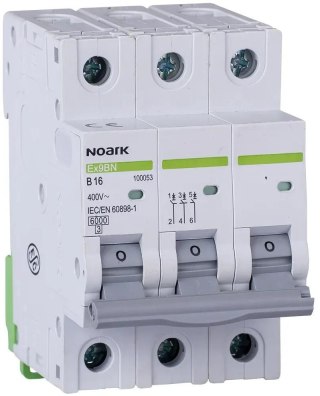 WYŁĄCZNIK NADPRĄDOWY 6 KA, B, 10A, 3P, Ex9BN 3P B10 Noark 100051