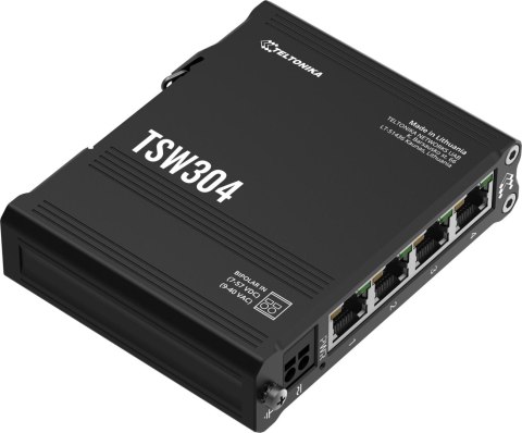 Teltonika TSW304 switch przemysłowy 4xGE (TSW304000000) DIN