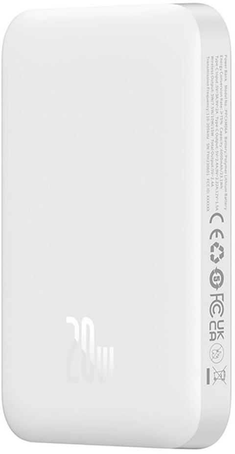 Powerbank Baseus Magnetic Mini Air PPCXM06A 6000mAh MagSafe 15W PD QC 20W USB-C + kabel
