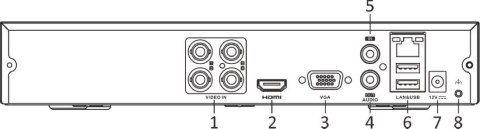 Rejestrator 5w1 Hilook 4 kanałowy 5MP DVR-204Q-M1 (E)
