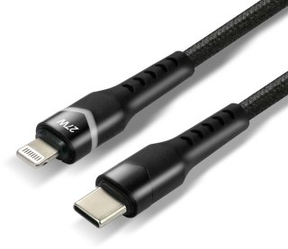 KABEL USB-C / Lightning Apple iPhone LED RGB everActive CBB-1CIR 100cm PD 27W