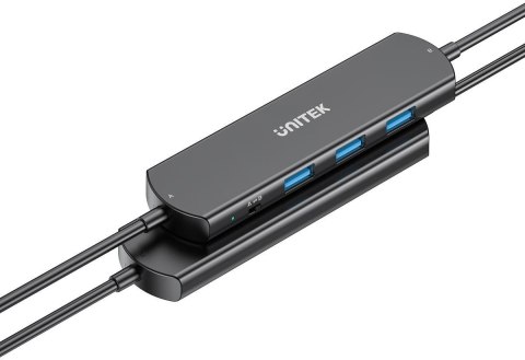 Unitek KVM Hub 10 Gbps - przełączanie między 2 hostami, 3×USB-A