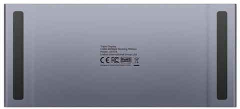 Unitek Potrójna stacja dokująca USB4 40Gb/s,zasilacz 120W