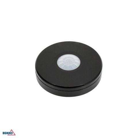 Czujnik ruchu PIR 1000W 360° IP65 czarny