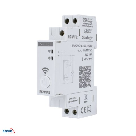 Programator czasowy astronomiczny WIFI jednokanałowy 48-240V AC/DC