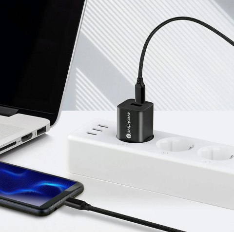 KABEL USB-C / USB-C everActive CBB-1PD3 100cm PD 60W 3A