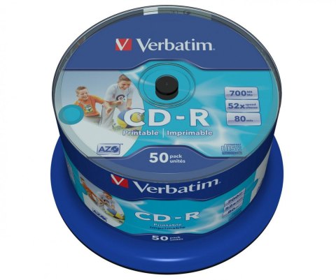 Płyta CD-R Verbatim AZO Printable cake (50szt)