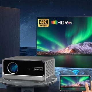 Rzutnik Android Google TV FULL HD 4K 39000lm WiFi Przenośny SMART Zenwire G60