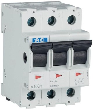 EATON ROZŁĄCZNIK IZOLACYJNY MODUŁOWY 100A 3Z 3P 3M 415V AC IS-100/3