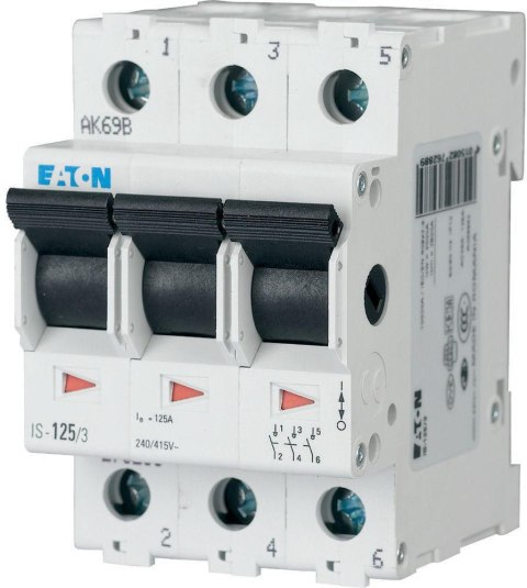 EATON ROZŁĄCZNIK IZOLACYJNY MODUŁOWY 40A 3Z 3P 3M 415V AC IS- 40/3