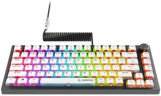 Klawiatura przewodowa Rampage Zenith Pro 8000Hz, Hall Effect, RGB, Gateron KS-20, czarna