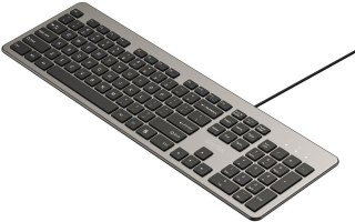 Klawiatura przewodowa Unitek SlimTap USB-A, szara
