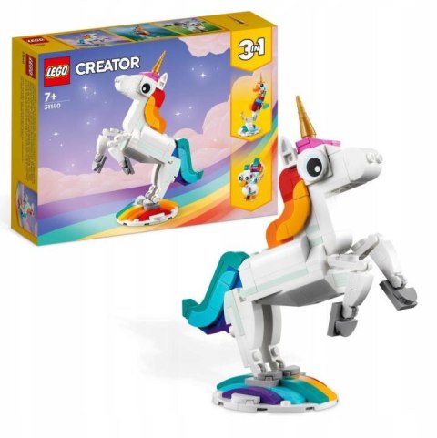 Klocki LEGO Creator 3w1 31140 - Magiczny jednorożec