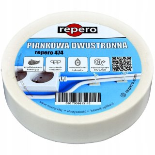TAŚMA REPERO 474 PIANKOWA 12MMX5M