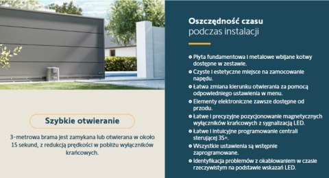 Zestaw Somfy Elixo 3S+ IO Comfort Pack do 600kg bram przesuwnych