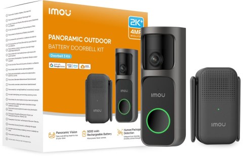Dzwonek bezprzewodowy Imou 3 Kit 4MP