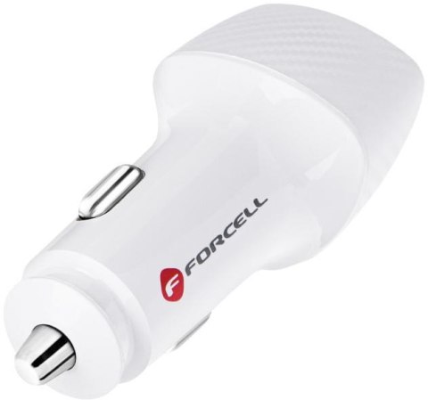 ŁADOWARKA SAMOCHODOWA Forcell Carbon CC50-1A1C 38 W 1x USB-C 1x USB-A PD 3.0 QC 3.0 BIAŁA