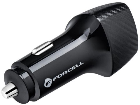 ŁADOWARKA SAMOCHODOWA Forcell Carbon CC50-1A1C 38 W 1x USB-C 1x USB-A PD 3.0 QC 3.0 CZARNA