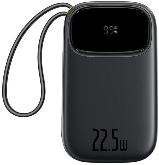 Powerbank Baseus EnerFill FC31 QPow3 20000 mAh 22,5 W PD 3.0 QC 3.0 czarny + kabel USB-C i Lighthing