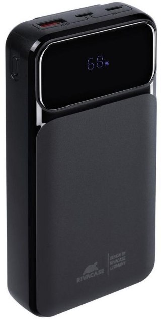 Powerbank Rivacase 20000mAh 22.5W PD 2x USB-C 1x USB-A VA2221 czarny + kabel USB-C i Lightning