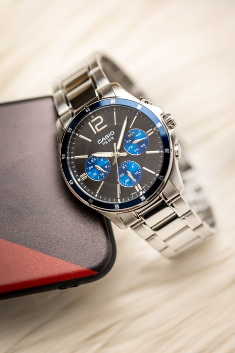 ZEGAREK MĘSKI CASIO MTP-1374D-2AV (zd063c) + BOX