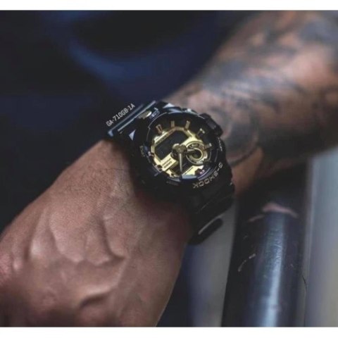 ZEGAREK MĘSKI CASIO G-SHOCK GA-710GB-1AER
