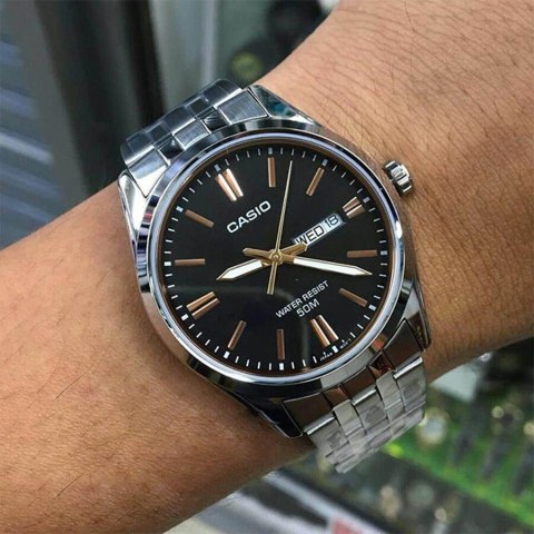 ZEGAREK MĘSKI CASIO MTP-1335D-1A2VDF (zd026b) + BOX
