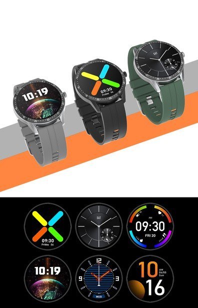 SMARTWATCH MĘSKI G. Rossi SW018-5 black/blue (sg012e) WŁASNE TARCZE