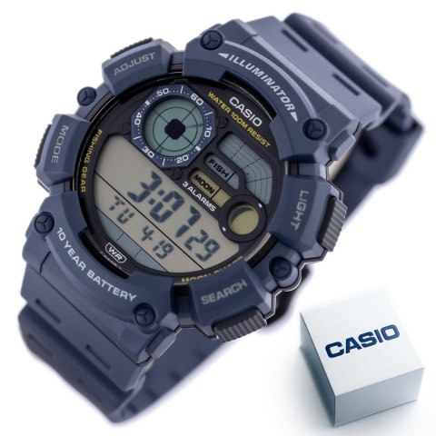 ZEGAREK MĘSKI CASIO Digital Moonphase WS-1500H-2AVEF + BOX