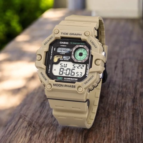 ZEGAREK MĘSKI CASIO Digital Moonphase WS-1700H-5AVDF