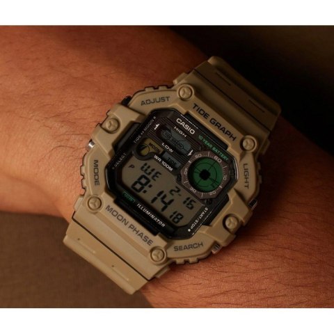 ZEGAREK MĘSKI CASIO Digital Moonphase WS-1700H-5AVDF