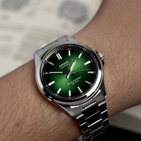 ZEGAREK MĘSKI CASIO MTS-RS100D-3A SZAFIR SOLAR + BOX
